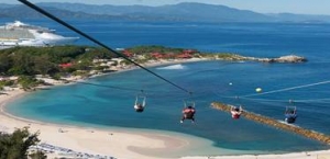 The Zipline experience at Labadee , Haiti 